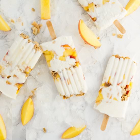 Peaches & Cream Popsicles