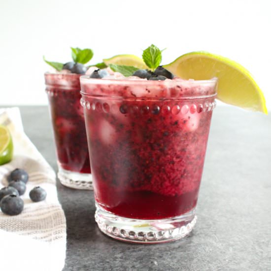 Blueberry Mojito Mocktail