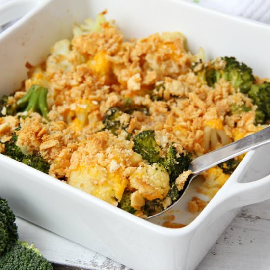 Cauliflower Broccoli Casserole