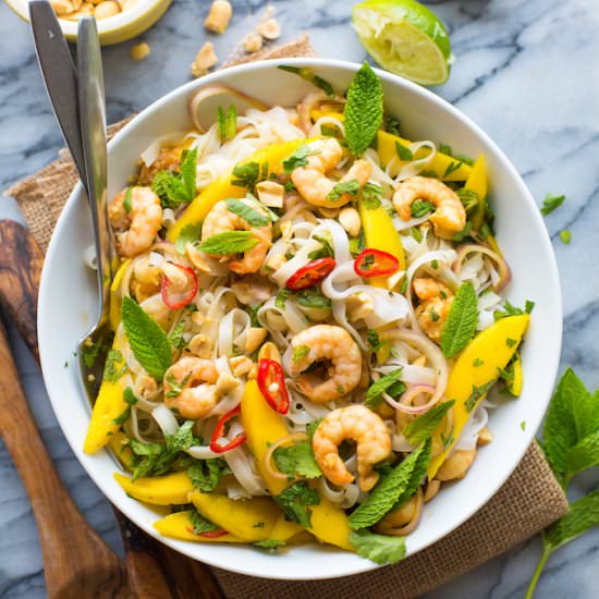 Mango & Shrimp Thai Noodle Salad