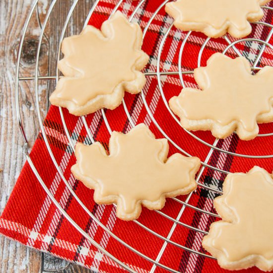 maple shortbread cookies