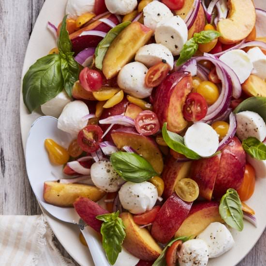 Peach Tomato Caprese
