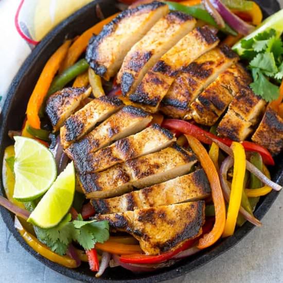 Healthy Chicken Fajitas