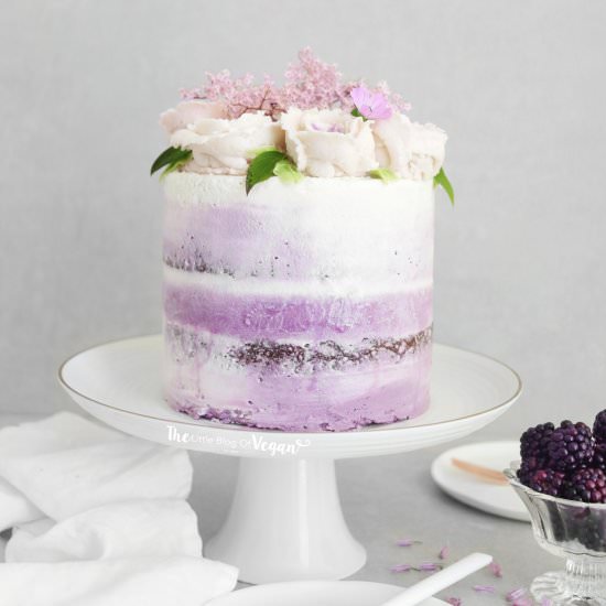 Chocolate blackberry cake