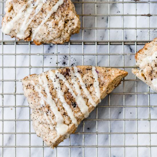 Vegan Espresso Vanilla Bean Scones