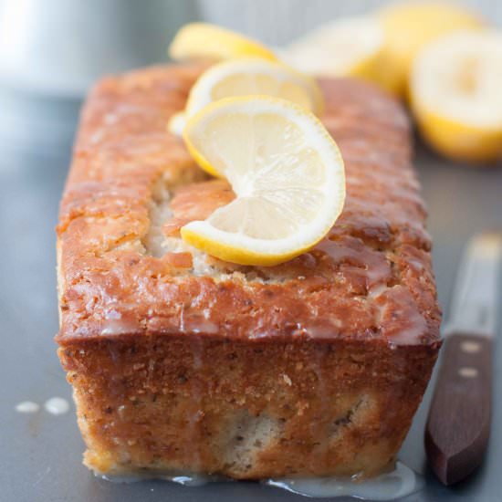 Eggless Lemon Chia Seed Cake