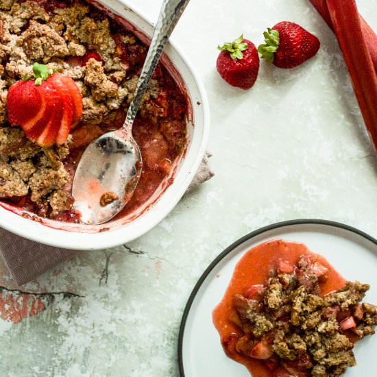 Strawberry Rhubarb Crisp