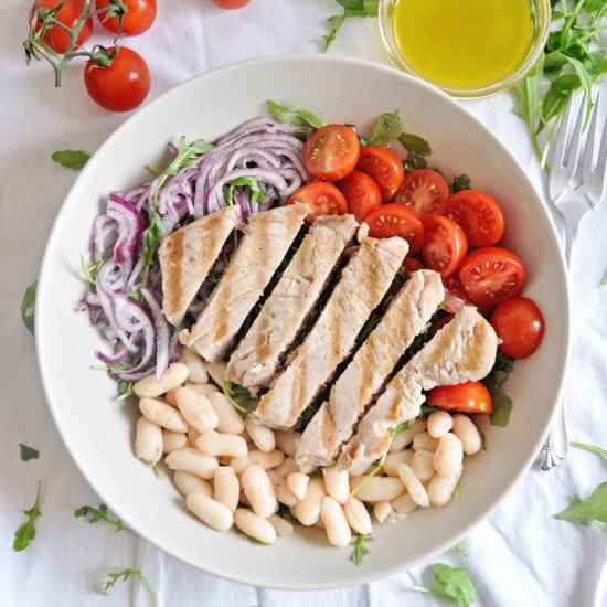 Grilled Tuna & White Bean Salad