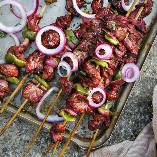 Asian Beef Skewers