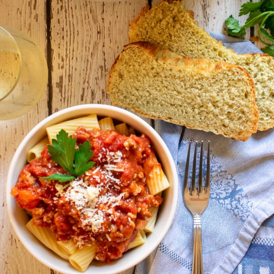 Italian Sausage Rigatoni