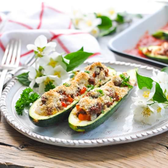 Easy Stuffed Zucchini Boats