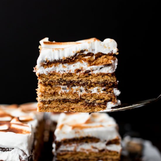 No-Bake S’mores Cake