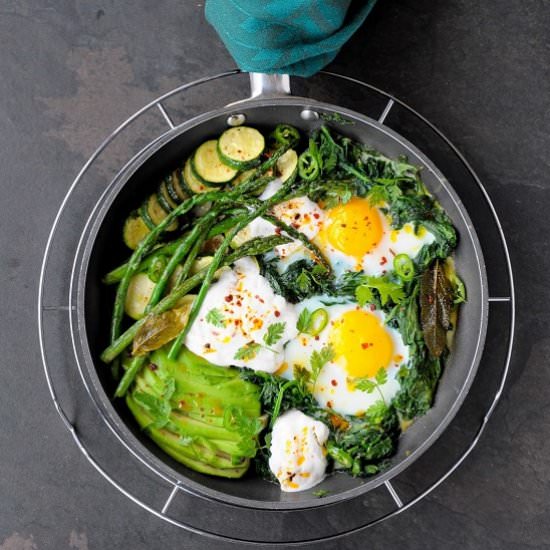 Shakshouka in green