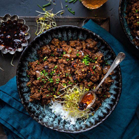 Spicy beef stir fry