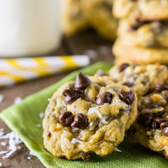 Chocolate Chip-Coconut Cookies