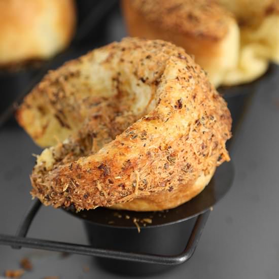 Herb-parmesan popovers