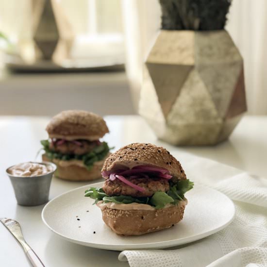 SALMON BURGERS