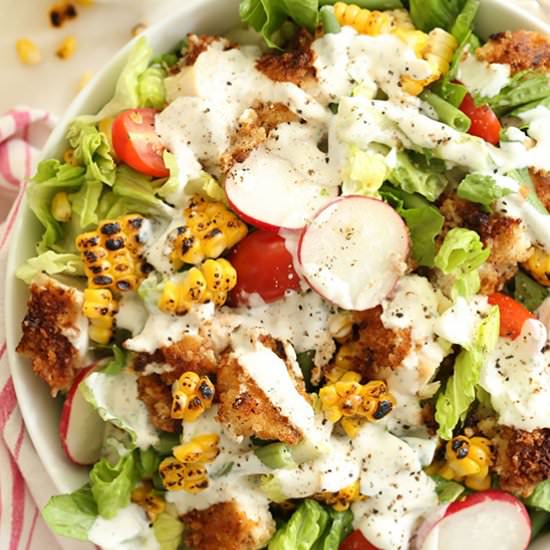 Fried Chicken Chopped Salad