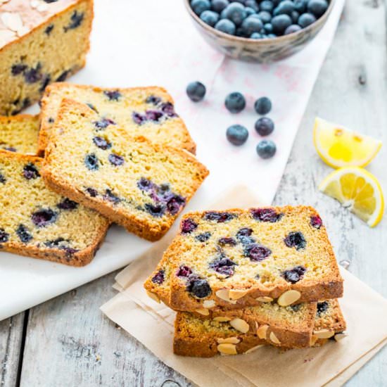 Blueberry lemon quick bread