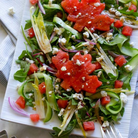Watermelon and Arugula salad