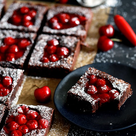 Fudgy Black Forest Bars