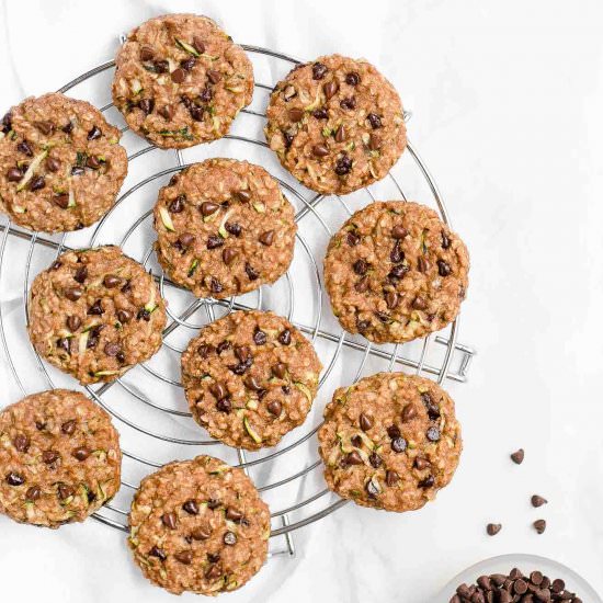 Zucchini Oatmeal Breakfast Cookies