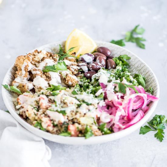 Cauliflower Quinoa Tabouli Bowls