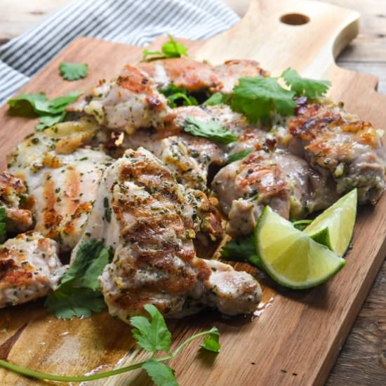 Grilled chicken with lime
