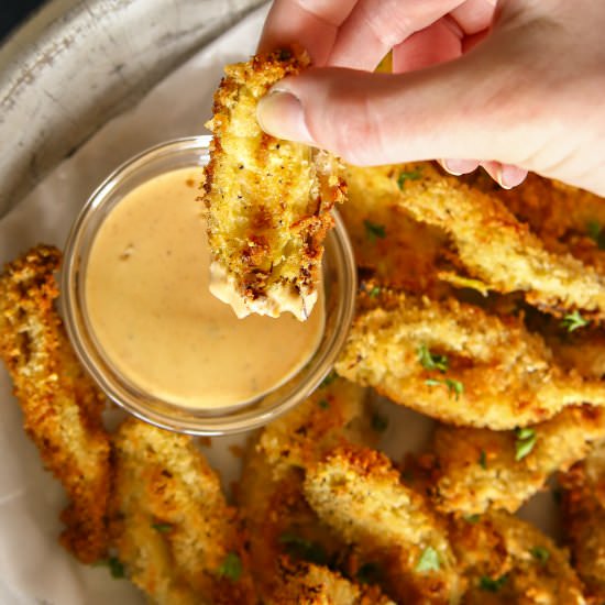 Crispy Air Fried Artichoke Hearts