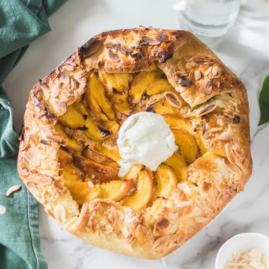 Peach Almond Galette