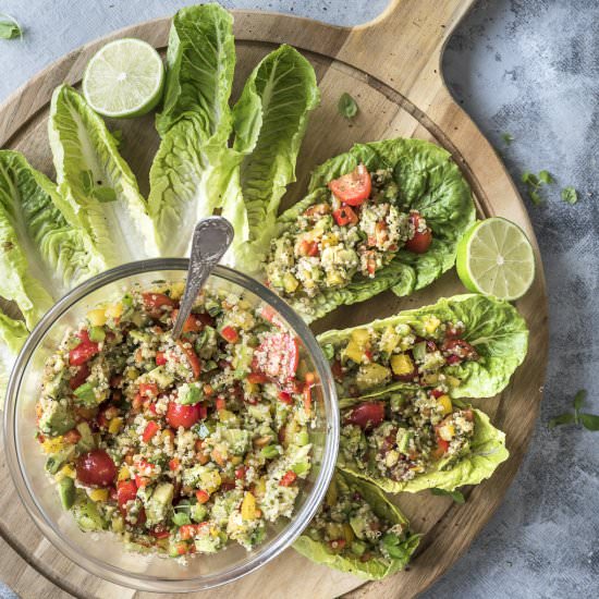 QUINOA LETTUCE WRAPS