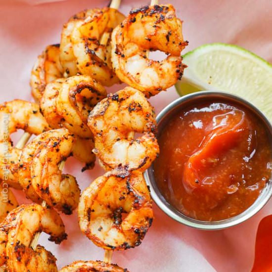 Spicy Grilled Shrimp Skewers