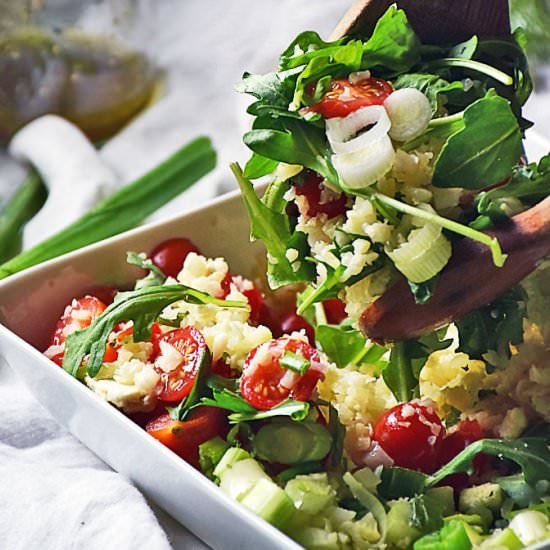 Greek Cauliflower Rice Salad