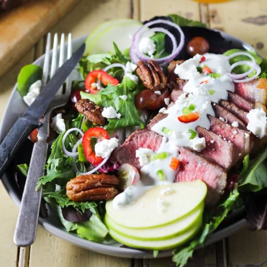Steak Salad w/ Goat Cheese Dressing