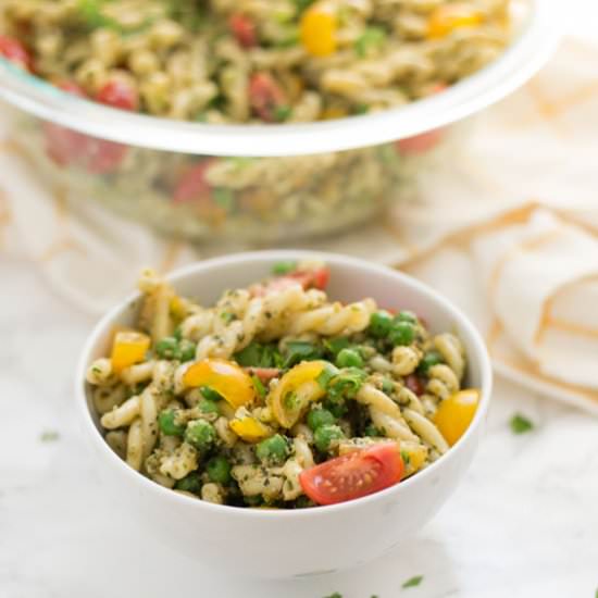Vegan Pesto Pasta Salad
