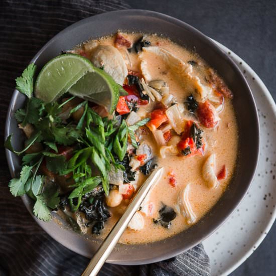 Coconut Curry Soup with Chicken