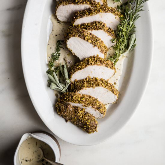 Pistachio Crusted Pork Tenderloin