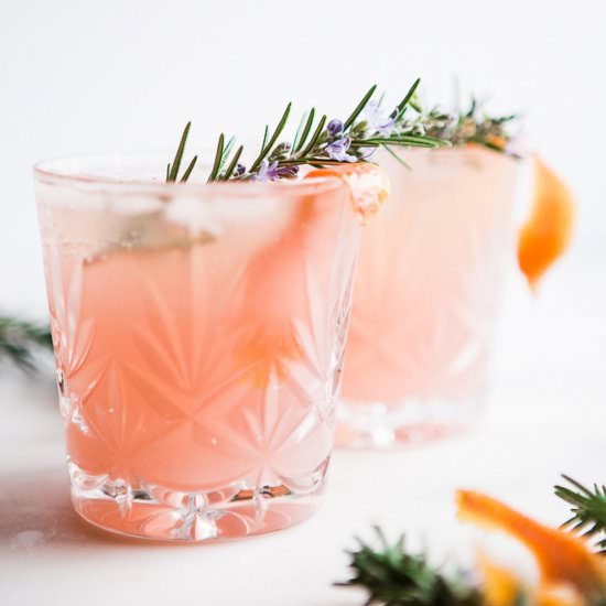 Grapefruit Cardamom Gin Fizz