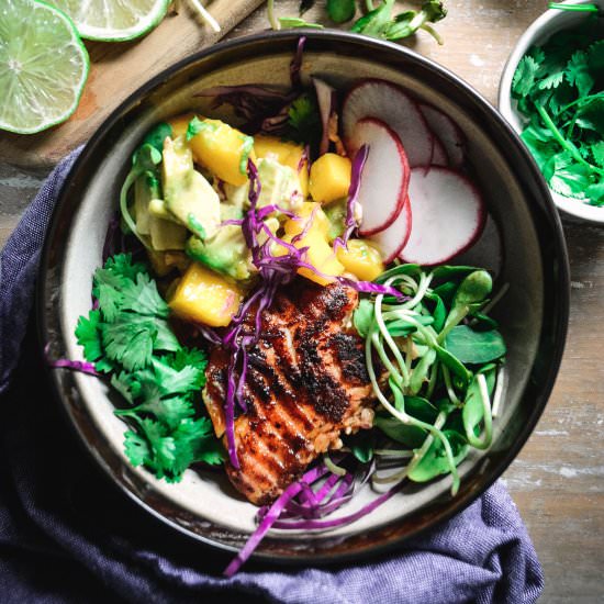 paleo fish taco bowls
