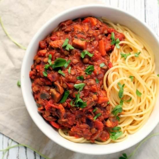Lentil Bolognese