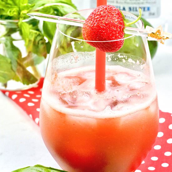 Tequila Cocktail Strawberry Basil