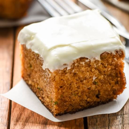 Zucchini Cake with Cream Cheese