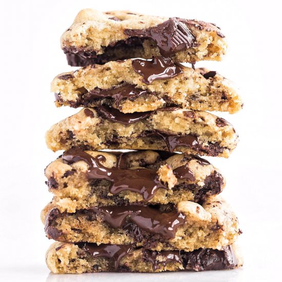 Chewy Tahini Chocolate Chip Cookies