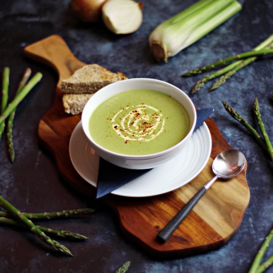 Cream of Asparagus & Celery Soup