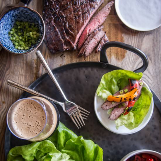 Honey Stout Glazed Flank Steak