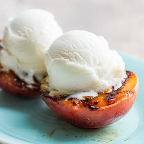 Grilled Peaches a la Mode