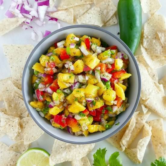 Double Pepper Mango Salsa