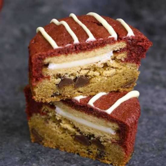 Golden Slutty Brownie Cupcakes