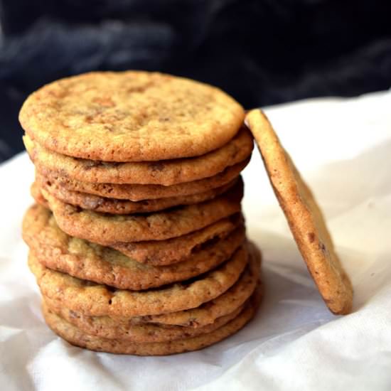 Crispy, Buttery Toffee Bit Cookies