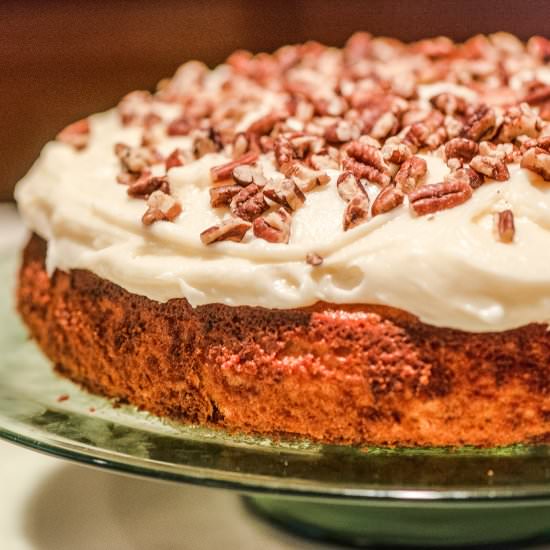 Banana Cake with Cream Cheese Icing